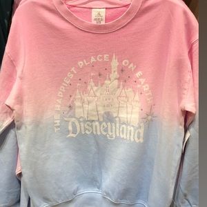 Disney | Sweaters | Disney Parks Disneyland Pink And Blue Castle Sweatshirt  Crewneck Medium Xl 2x | Poshmark